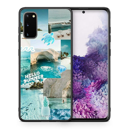 Θήκη Samsung S20 Aesthetic Summer από τη Smartfits με σχέδιο στο πίσω μέρος και μαύρο περίβλημα | Samsung S20 Aesthetic Summer case with colorful back and black bezels