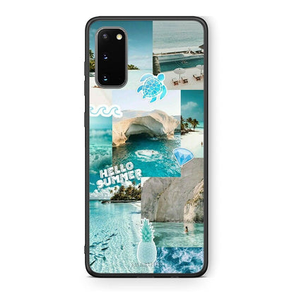 Samsung S20 Aesthetic Summer Θήκη από τη Smartfits με σχέδιο στο πίσω μέρος και μαύρο περίβλημα | Smartphone case with colorful back and black bezels by Smartfits