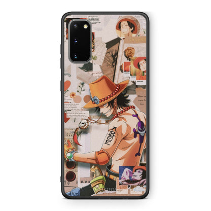 Samsung S20 Anime Collage θήκη από τη Smartfits με σχέδιο στο πίσω μέρος και μαύρο περίβλημα | Smartphone case with colorful back and black bezels by Smartfits
