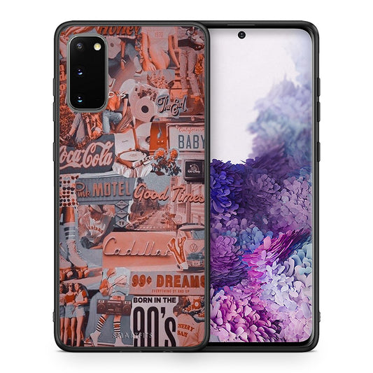 Θήκη Samsung S20 Born In 90s από τη Smartfits με σχέδιο στο πίσω μέρος και μαύρο περίβλημα | Samsung S20 Born In 90s case with colorful back and black bezels