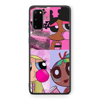 Samsung S20 Bubble Girls Θήκη Αγίου Βαλεντίνου από τη Smartfits με σχέδιο στο πίσω μέρος και μαύρο περίβλημα | Smartphone case with colorful back and black bezels by Smartfits