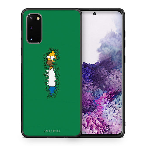 Θήκη Αγίου Βαλεντίνου Samsung S20 Bush Man από τη Smartfits με σχέδιο στο πίσω μέρος και μαύρο περίβλημα | Samsung S20 Bush Man case with colorful back and black bezels