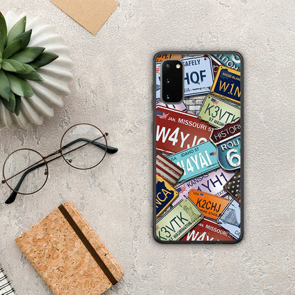 Car Plates - Samsung Galaxy S20 θήκη