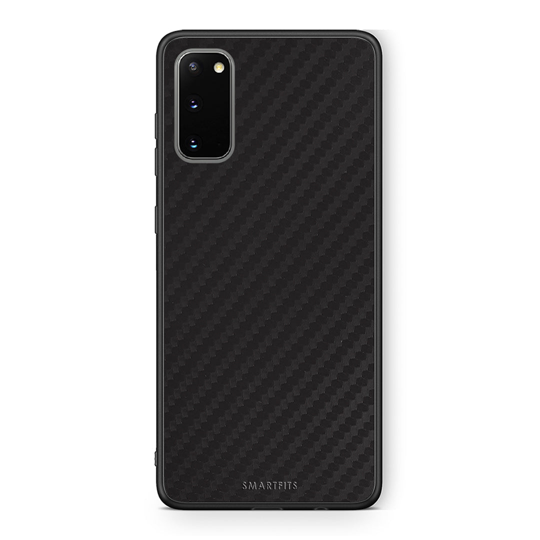 Samsung S20 Carbon Black θήκη από τη Smartfits με σχέδιο στο πίσω μέρος και μαύρο περίβλημα | Smartphone case with colorful back and black bezels by Smartfits