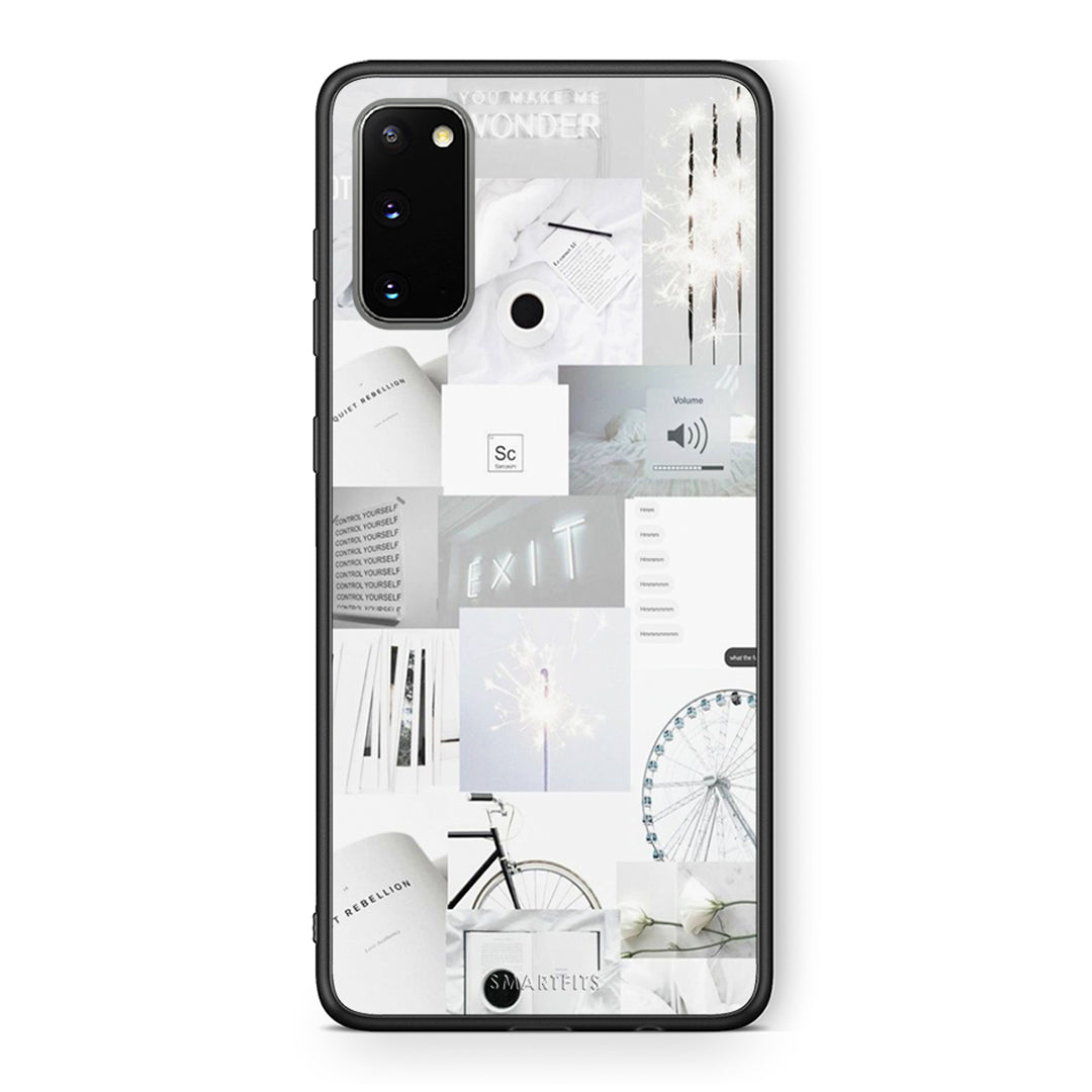 Samsung S20 Collage Make Me Wonder Θήκη Αγίου Βαλεντίνου από τη Smartfits με σχέδιο στο πίσω μέρος και μαύρο περίβλημα | Smartphone case with colorful back and black bezels by Smartfits