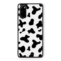 Thumbnail for Samsung S20 Cow Print θήκη από τη Smartfits με σχέδιο στο πίσω μέρος και μαύρο περίβλημα | Smartphone case with colorful back and black bezels by Smartfits