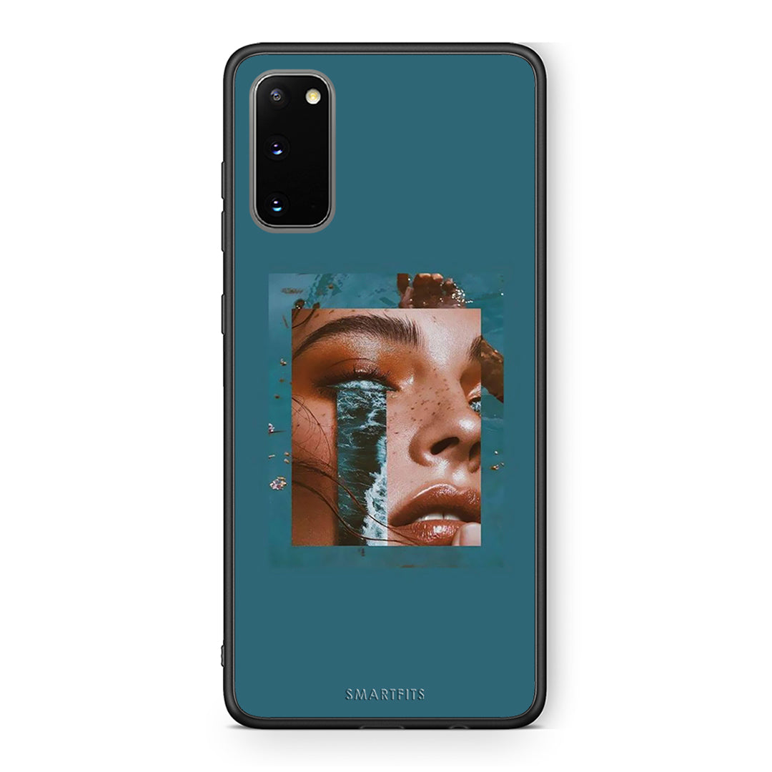 Samsung S20 Cry An Ocean θήκη από τη Smartfits με σχέδιο στο πίσω μέρος και μαύρο περίβλημα | Smartphone case with colorful back and black bezels by Smartfits