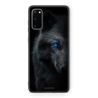 Thumbnail for Samsung S20 Dark Wolf θήκη από τη Smartfits με σχέδιο στο πίσω μέρος και μαύρο περίβλημα | Smartphone case with colorful back and black bezels by Smartfits