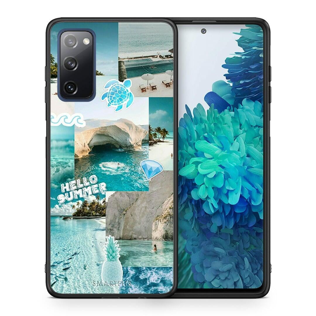 Θήκη Samsung S20 FE Aesthetic Summer από τη Smartfits με σχέδιο στο πίσω μέρος και μαύρο περίβλημα | Samsung S20 FE Aesthetic Summer case with colorful back and black bezels