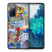 Thumbnail for Θήκη Samsung S20 FE All Greek από τη Smartfits με σχέδιο στο πίσω μέρος και μαύρο περίβλημα | Samsung S20 FE All Greek case with colorful back and black bezels