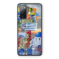 Thumbnail for Θήκη Samsung S20 FE All Greek από τη Smartfits με σχέδιο στο πίσω μέρος και μαύρο περίβλημα | Samsung S20 FE All Greek case with colorful back and black bezels