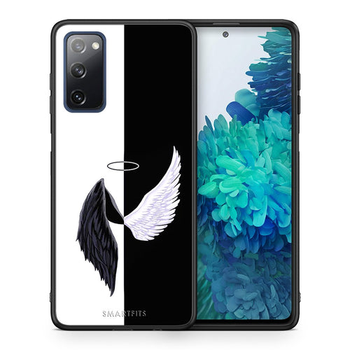 Θήκη Samsung S20 FE Angels Demons από τη Smartfits με σχέδιο στο πίσω μέρος και μαύρο περίβλημα | Samsung S20 FE Angels Demons case with colorful back and black bezels
