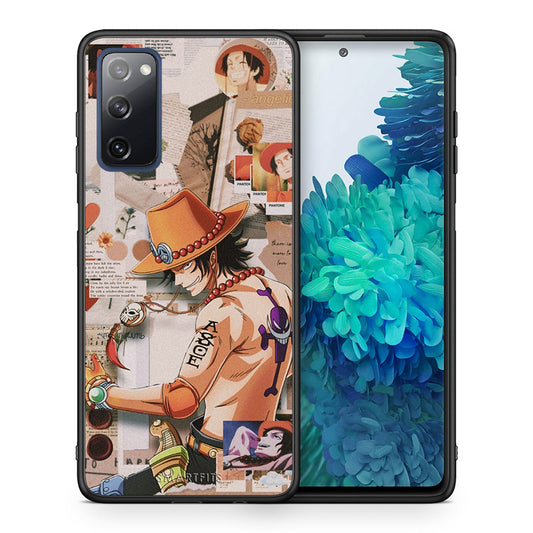 Θήκη Samsung S20 FE Anime Collage από τη Smartfits με σχέδιο στο πίσω μέρος και μαύρο περίβλημα | Samsung S20 FE Anime Collage case with colorful back and black bezels