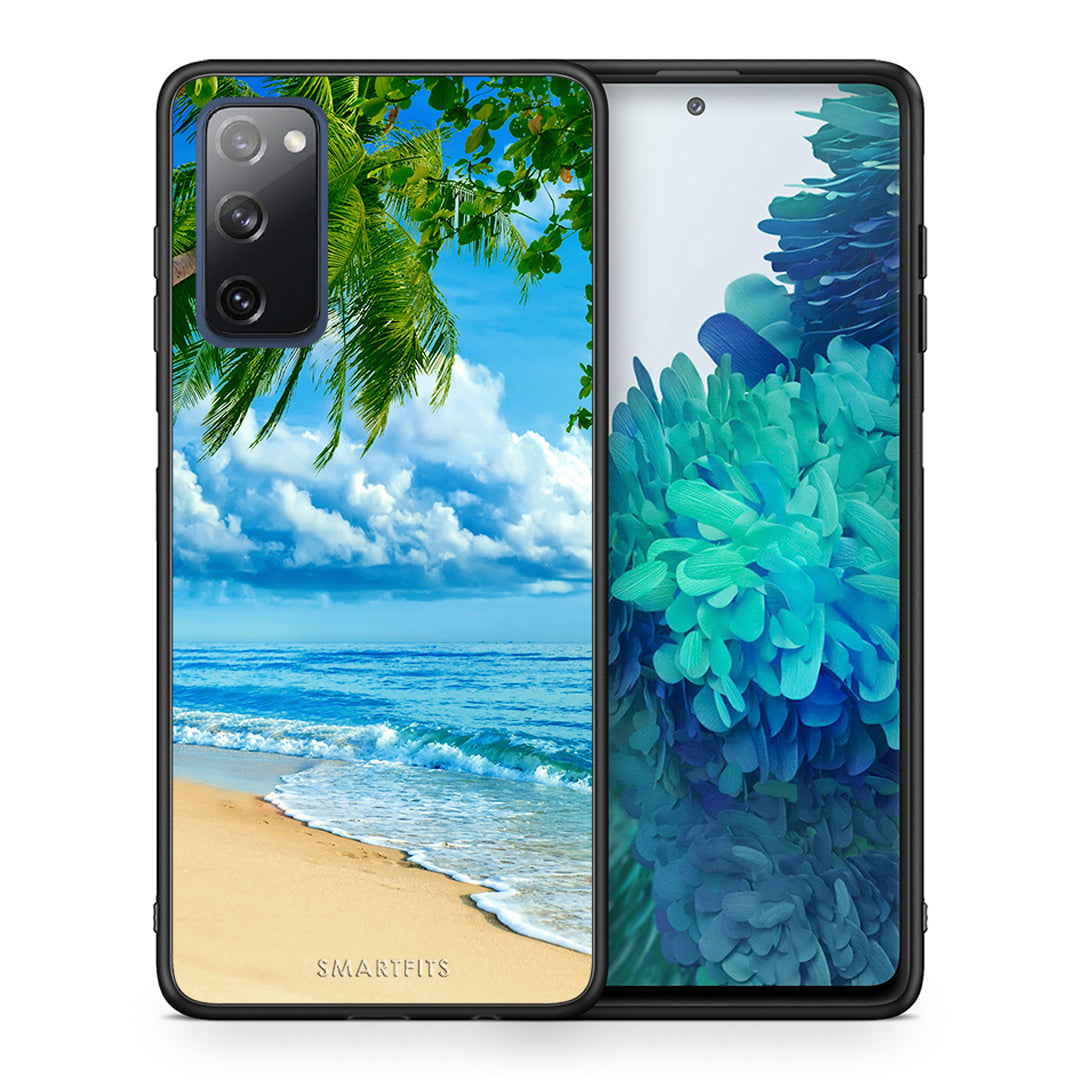 Θήκη Samsung S20 FE Beautiful Beach από τη Smartfits με σχέδιο στο πίσω μέρος και μαύρο περίβλημα | Samsung S20 FE Beautiful Beach case with colorful back and black bezels