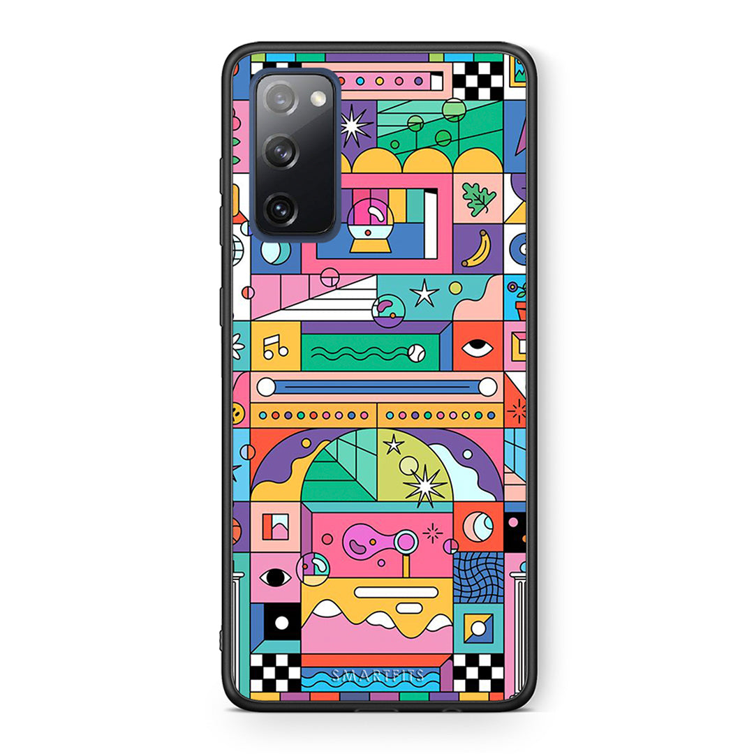 Θήκη Samsung S20 FE Bubbles Soap από τη Smartfits με σχέδιο στο πίσω μέρος και μαύρο περίβλημα | Samsung S20 FE Bubbles Soap case with colorful back and black bezels