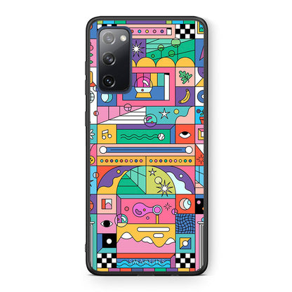 Θήκη Samsung S20 FE Bubbles Soap από τη Smartfits με σχέδιο στο πίσω μέρος και μαύρο περίβλημα | Samsung S20 FE Bubbles Soap case with colorful back and black bezels