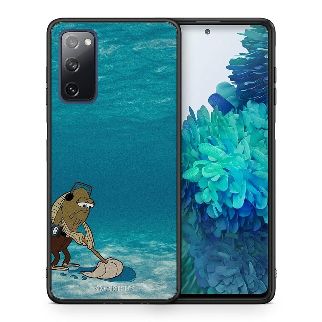 Θήκη Samsung S20 FE Clean The Ocean από τη Smartfits με σχέδιο στο πίσω μέρος και μαύρο περίβλημα | Samsung S20 FE Clean The Ocean case with colorful back and black bezels