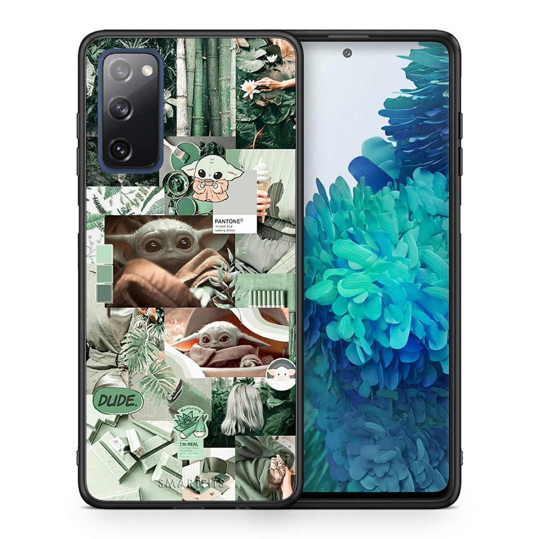 Θήκη Αγίου Βαλεντίνου Samsung S20 FE Collage Dude από τη Smartfits με σχέδιο στο πίσω μέρος και μαύρο περίβλημα | Samsung S20 FE Collage Dude case with colorful back and black bezels