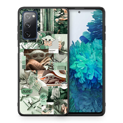 Θήκη Αγίου Βαλεντίνου Samsung S20 FE Collage Dude από τη Smartfits με σχέδιο στο πίσω μέρος και μαύρο περίβλημα | Samsung S20 FE Collage Dude case with colorful back and black bezels