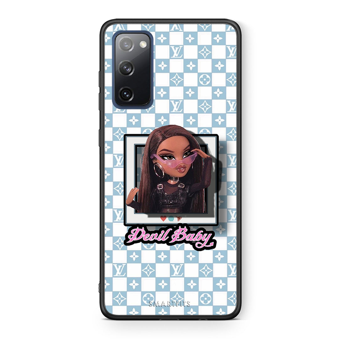 Θήκη Αγίου Βαλεντίνου Samsung S20 FE Devil Baby από τη Smartfits με σχέδιο στο πίσω μέρος και μαύρο περίβλημα | Samsung S20 FE Devil Baby case with colorful back and black bezels