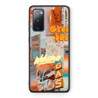 Θήκη Αγίου Βαλεντίνου Samsung S20 FE Groovy Babe από τη Smartfits με σχέδιο στο πίσω μέρος και μαύρο περίβλημα | Samsung S20 FE Groovy Babe case with colorful back and black bezels