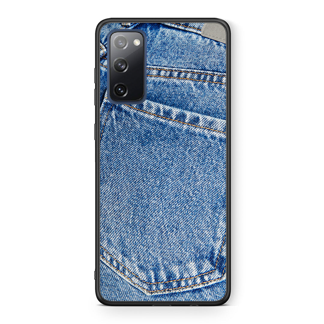 Θήκη Samsung S20 FE Jeans Pocket από τη Smartfits με σχέδιο στο πίσω μέρος και μαύρο περίβλημα | Samsung S20 FE Jeans Pocket case with colorful back and black bezels