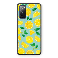 Thumbnail for Θήκη Samsung S20 FE Lemons από τη Smartfits με σχέδιο στο πίσω μέρος και μαύρο περίβλημα | Samsung S20 FE Lemons case with colorful back and black bezels