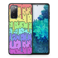 Thumbnail for Θήκη Samsung S20 FE Melting Rainbow από τη Smartfits με σχέδιο στο πίσω μέρος και μαύρο περίβλημα | Samsung S20 FE Melting Rainbow case with colorful back and black bezels
