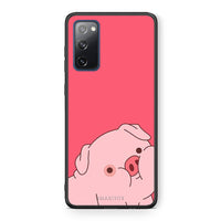 Thumbnail for Θήκη Αγίου Βαλεντίνου Samsung S20 FE Pig Love 1 από τη Smartfits με σχέδιο στο πίσω μέρος και μαύρο περίβλημα | Samsung S20 FE Pig Love 1 case with colorful back and black bezels