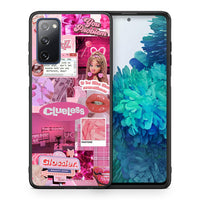 Thumbnail for Θήκη Αγίου Βαλεντίνου Samsung S20 FE Pink Love από τη Smartfits με σχέδιο στο πίσω μέρος και μαύρο περίβλημα | Samsung S20 FE Pink Love case with colorful back and black bezels