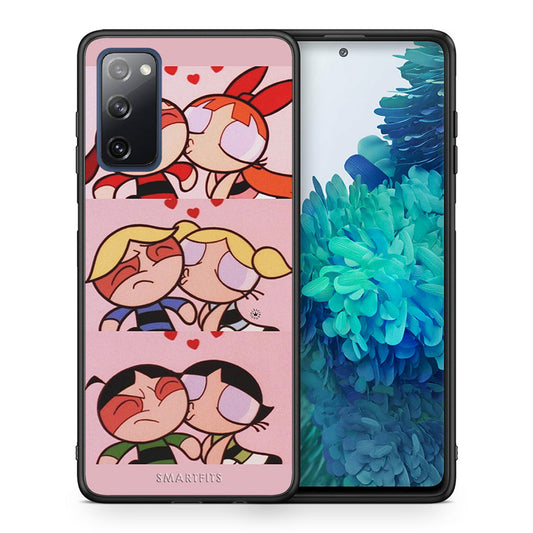 Θήκη Αγίου Βαλεντίνου Samsung S20 FE Puff Love από τη Smartfits με σχέδιο στο πίσω μέρος και μαύρο περίβλημα | Samsung S20 FE Puff Love case with colorful back and black bezels