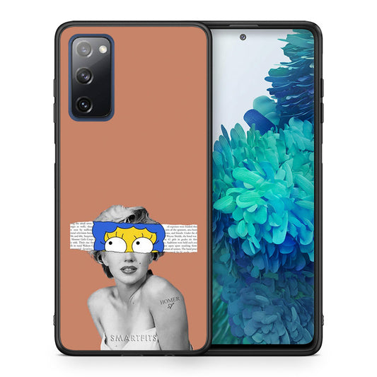 Θήκη Samsung S20 FE Sim Merilyn από τη Smartfits με σχέδιο στο πίσω μέρος και μαύρο περίβλημα | Samsung S20 FE Sim Merilyn case with colorful back and black bezels