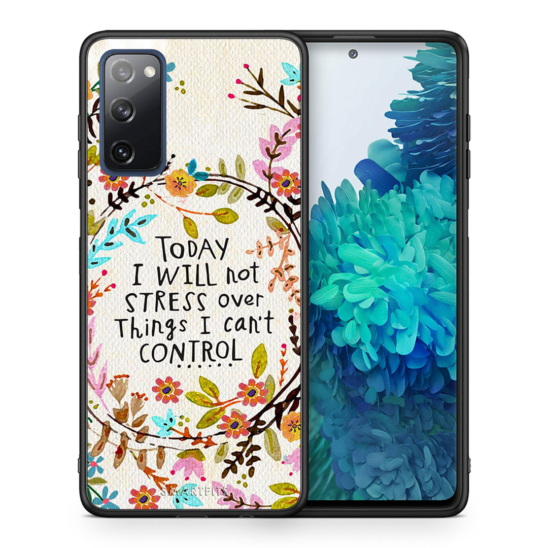 Θήκη Samsung S20 FE Stress Over από τη Smartfits με σχέδιο στο πίσω μέρος και μαύρο περίβλημα | Samsung S20 FE Stress Over case with colorful back and black bezels