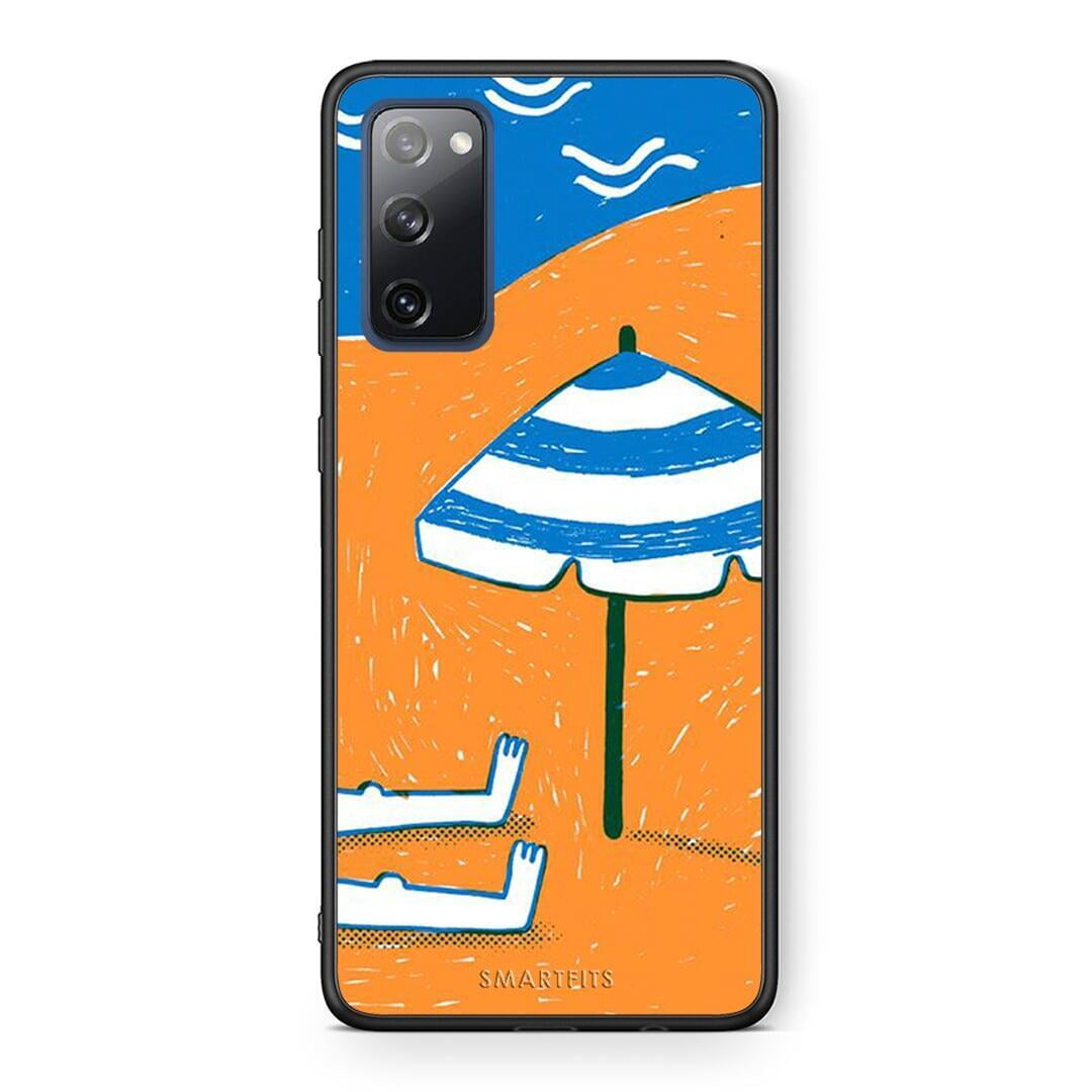 Θήκη Samsung S20 FE Summering από τη Smartfits με σχέδιο στο πίσω μέρος και μαύρο περίβλημα | Samsung S20 FE Summering case with colorful back and black bezels
