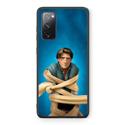 Θήκη Αγίου Βαλεντίνου Samsung S20 FE Tangled 1 από τη Smartfits με σχέδιο στο πίσω μέρος και μαύρο περίβλημα | Samsung S20 FE Tangled 1 case with colorful back and black bezels