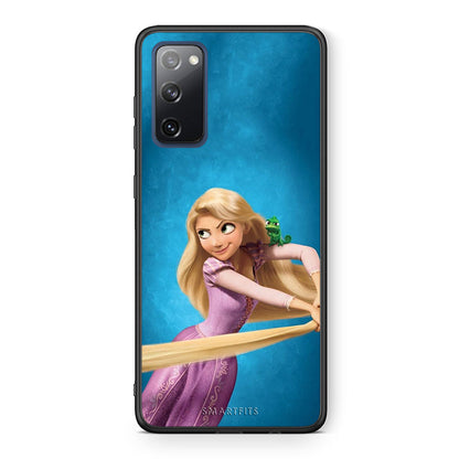 Θήκη Αγίου Βαλεντίνου Samsung S20 FE Tangled 2 από τη Smartfits με σχέδιο στο πίσω μέρος και μαύρο περίβλημα | Samsung S20 FE Tangled 2 case with colorful back and black bezels