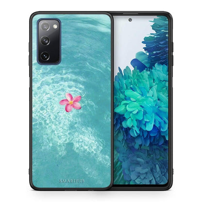Θήκη Samsung S20 FE Water Flower από τη Smartfits με σχέδιο στο πίσω μέρος και μαύρο περίβλημα | Samsung S20 FE Water Flower case with colorful back and black bezels