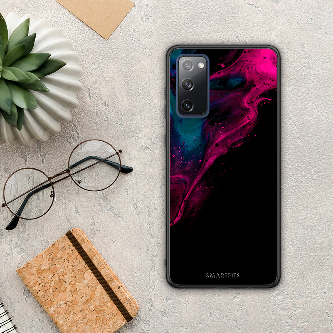 Watercolor Pink Black - Samsung Galaxy S20 FE θήκη