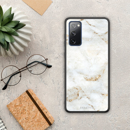 White Gold Marble - Samsung Galaxy S20 FE θήκη