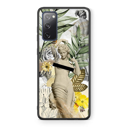 Θήκη Samsung S20 FE Woman Statue από τη Smartfits με σχέδιο στο πίσω μέρος και μαύρο περίβλημα | Samsung S20 FE Woman Statue case with colorful back and black bezels
