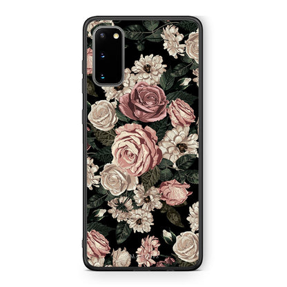 4 - Samsung S20 Wild Roses Flower case, cover, bumper