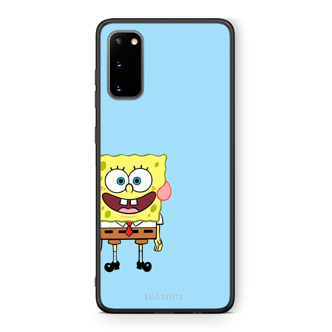 Samsung S20 Friends Bob θήκη από τη Smartfits με σχέδιο στο πίσω μέρος και μαύρο περίβλημα | Smartphone case with colorful back and black bezels by Smartfits