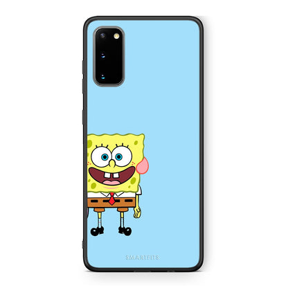 Samsung S20 Friends Bob θήκη από τη Smartfits με σχέδιο στο πίσω μέρος και μαύρο περίβλημα | Smartphone case with colorful back and black bezels by Smartfits