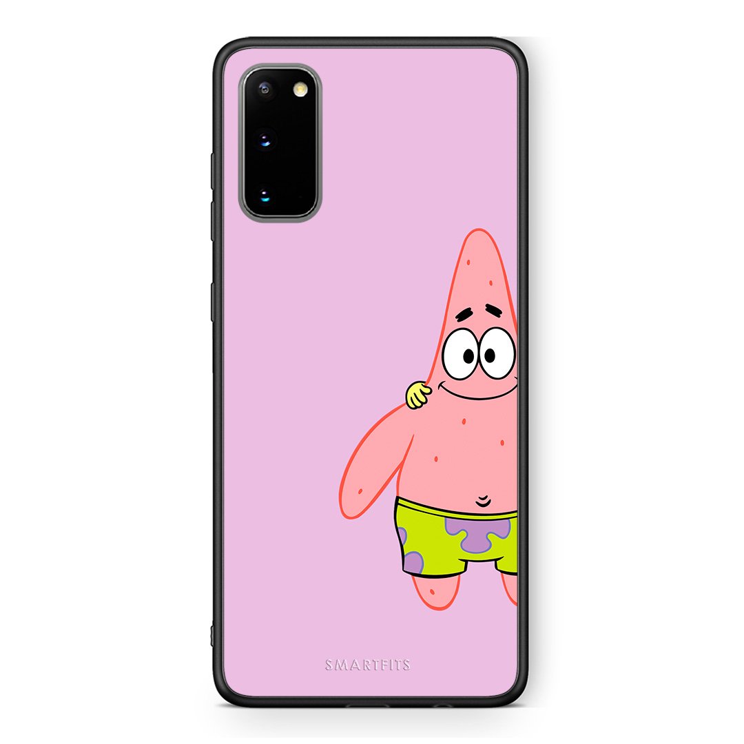 Samsung S20  Friends Patrick θήκη από τη Smartfits με σχέδιο στο πίσω μέρος και μαύρο περίβλημα | Smartphone case with colorful back and black bezels by Smartfits