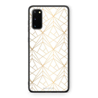 Thumbnail for 111 - Samsung S20 Luxury White Geometric case, cover, bumper