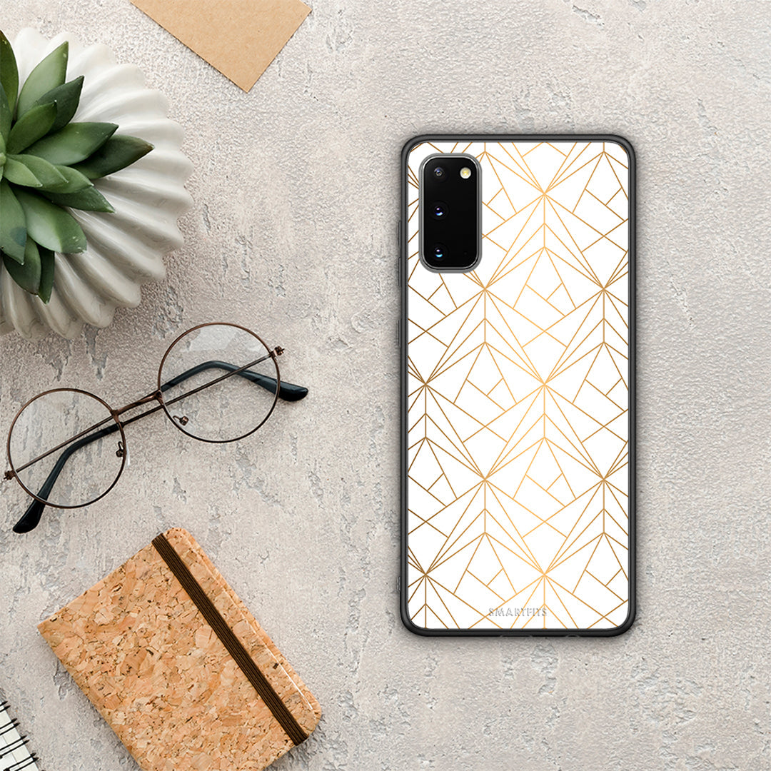 Geometric Luxury White - Samsung Galaxy S20 θήκη