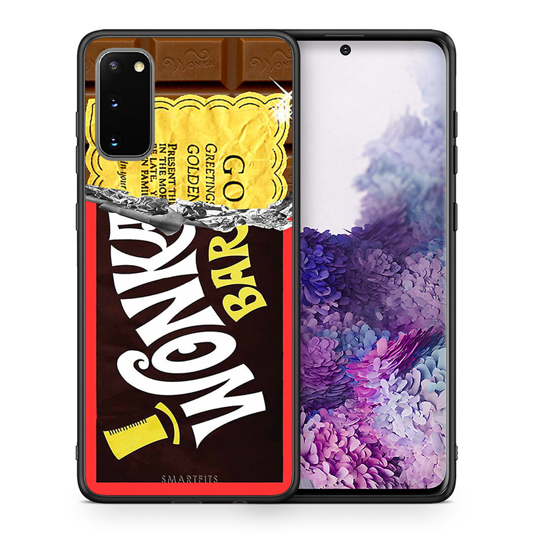 Θήκη Samsung S20 Golden Ticket από τη Smartfits με σχέδιο στο πίσω μέρος και μαύρο περίβλημα | Samsung S20 Golden Ticket case with colorful back and black bezels