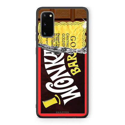 Samsung S20 Golden Ticket θήκη από τη Smartfits με σχέδιο στο πίσω μέρος και μαύρο περίβλημα | Smartphone case with colorful back and black bezels by Smartfits