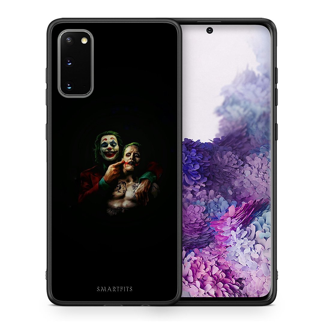 Θήκη Samsung S20 Clown Hero από τη Smartfits με σχέδιο στο πίσω μέρος και μαύρο περίβλημα | Samsung S20 Clown Hero case with colorful back and black bezels