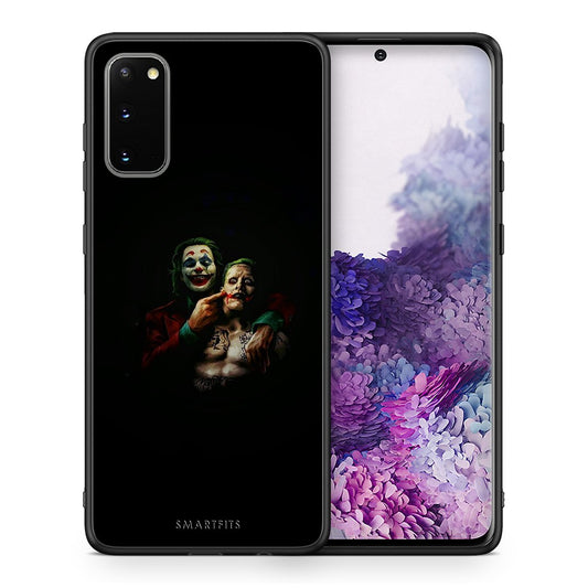 Θήκη Samsung S20 Clown Hero από τη Smartfits με σχέδιο στο πίσω μέρος και μαύρο περίβλημα | Samsung S20 Clown Hero case with colorful back and black bezels